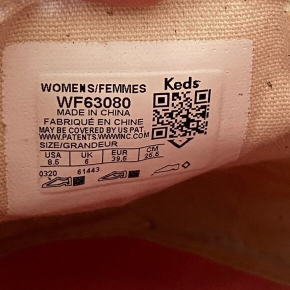 Kate Spade X Keds Mule Slide Sneaker Raffia Straw Pink Tan size 8.5 - Picture 11 of 11